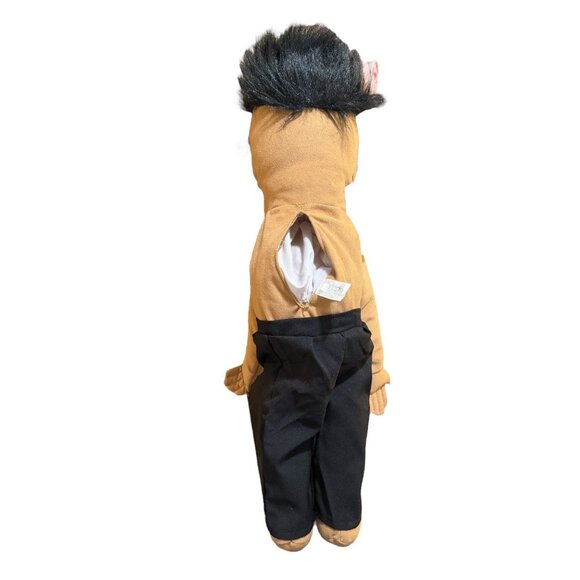 Silly Puppets Boy Hand Puppet Black Hair Mouth Movement Arm Control Rod 25" - Picture 3 of 5